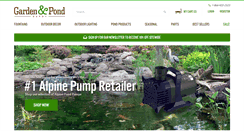 Desktop Screenshot of gardenandponddepot.com