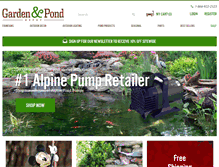 Tablet Screenshot of gardenandponddepot.com
